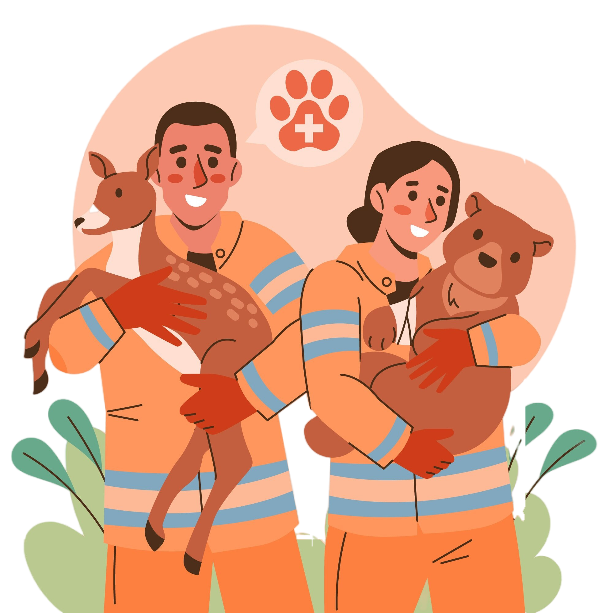 Family with pets